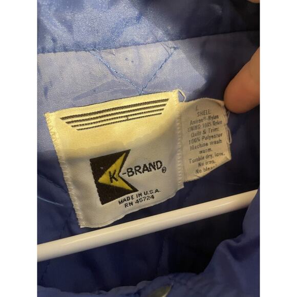 Vintage K-Brand Pepsi Distribution Zip Up Blue Jacket Embroidered Men’s Size L - Picture 8 of 15